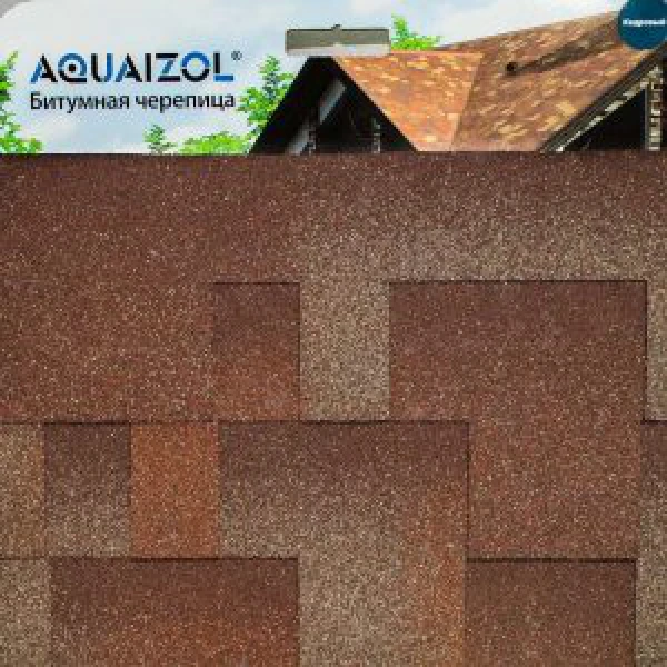 М’яка покрівля Акваізол Акцент “Кедровий”