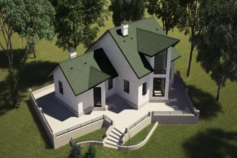 М’яка покрівля Акваізол Мозаїка “Зелений мікс”