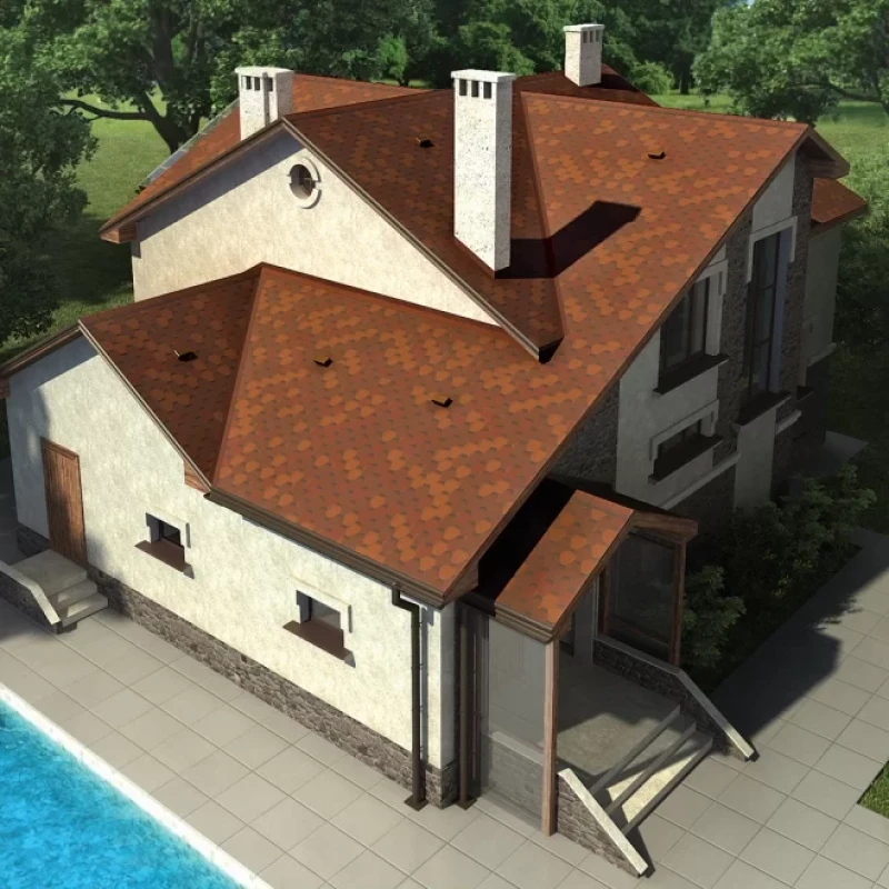 М’яка покрівля Акваізол Мозаїка “Теплий віск”