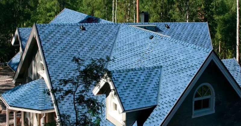 Бітумна черепиця Роккі Блакитна Лагуна