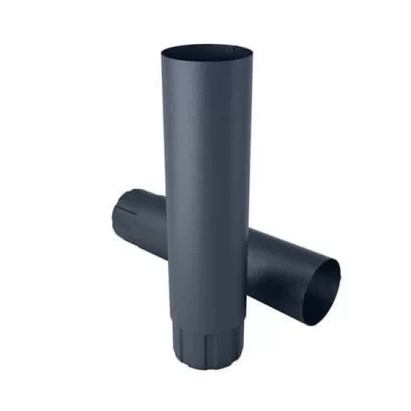 Труба водостічної системи Flamingo 125/90 колір Графіт 3 м