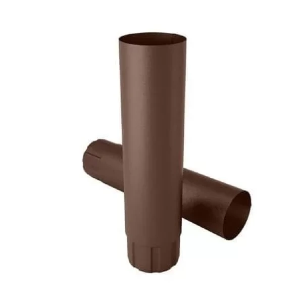 Труба водостічної системи Flamingo 125/90 колір Коричневий 3 м