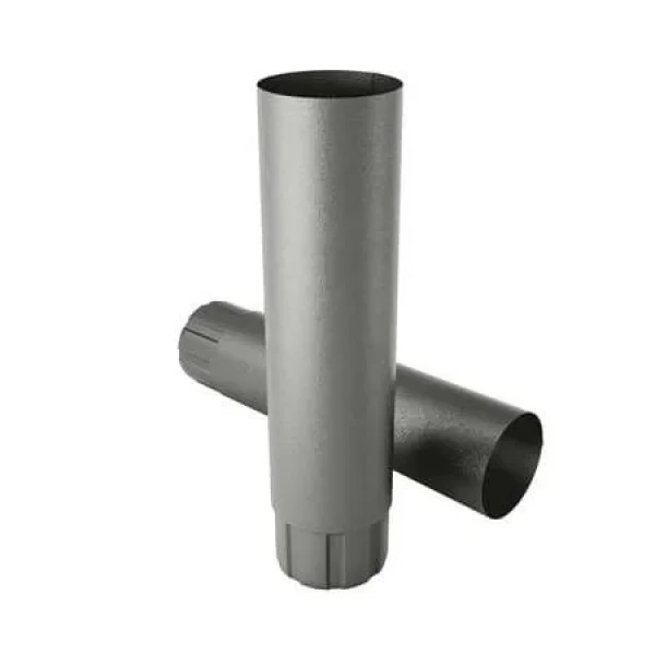 Труба водостічної системи Flamingo 125/90 колір Срібний 3 м