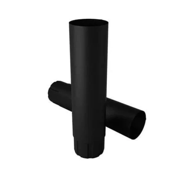 Труба водостічної системи Flamingo 125/90 колір Чорний 3 м