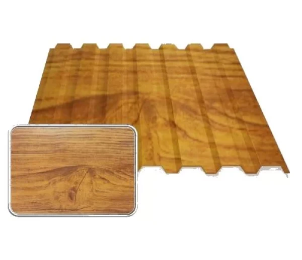 Профнастил для паркану Золотий дуб Принтек