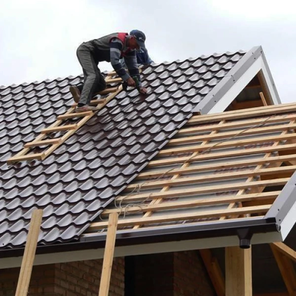 Монтаж металочерепиці з кроквяної системою