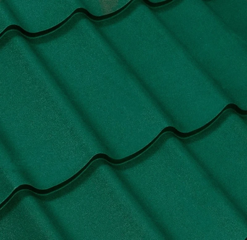 Металочерепиця Монтерей Китай 0,45 мм матова Зелений