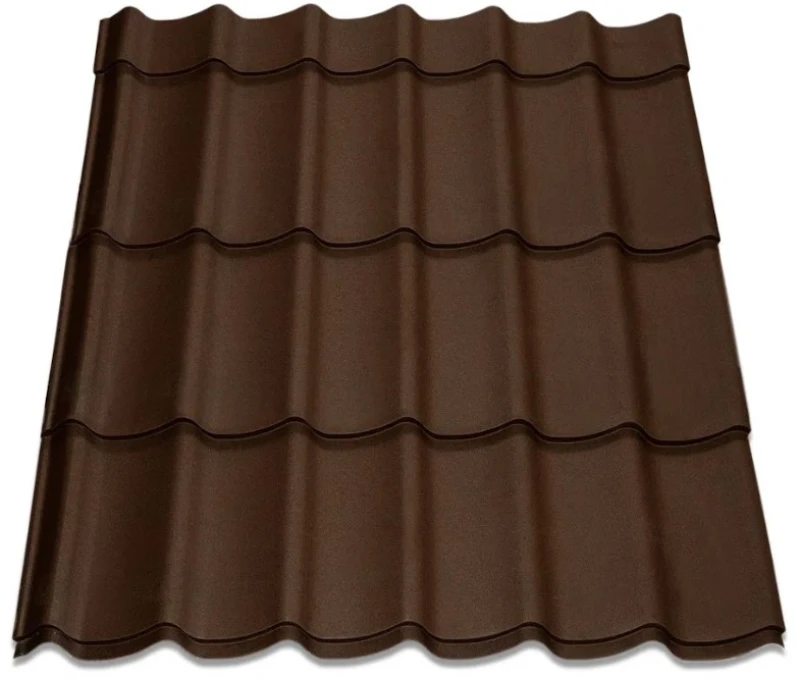 Металочерепиця Монтерей Китай 0,45 мм матова Коричневий