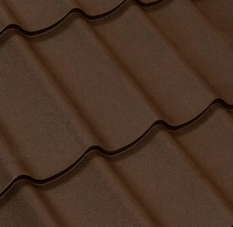 Металочерепиця Монтерей Китай 0,45 мм матова Коричневий