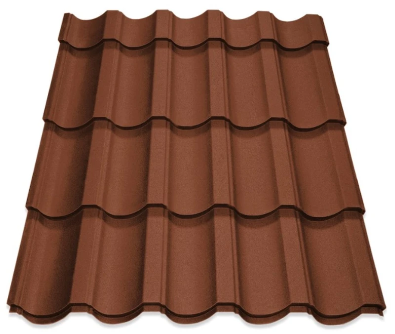 Металочерепиця Модерн Китай 0,45 мм матова Помаранчевий