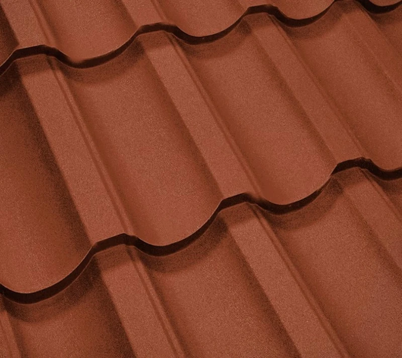 Металочерепиця Модерн Польща 0,5 мм матова Помаранчевий