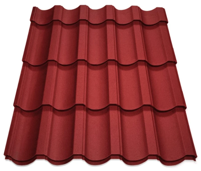 Металочерепиця Модерн Польща 0,5 мм матова Червоний