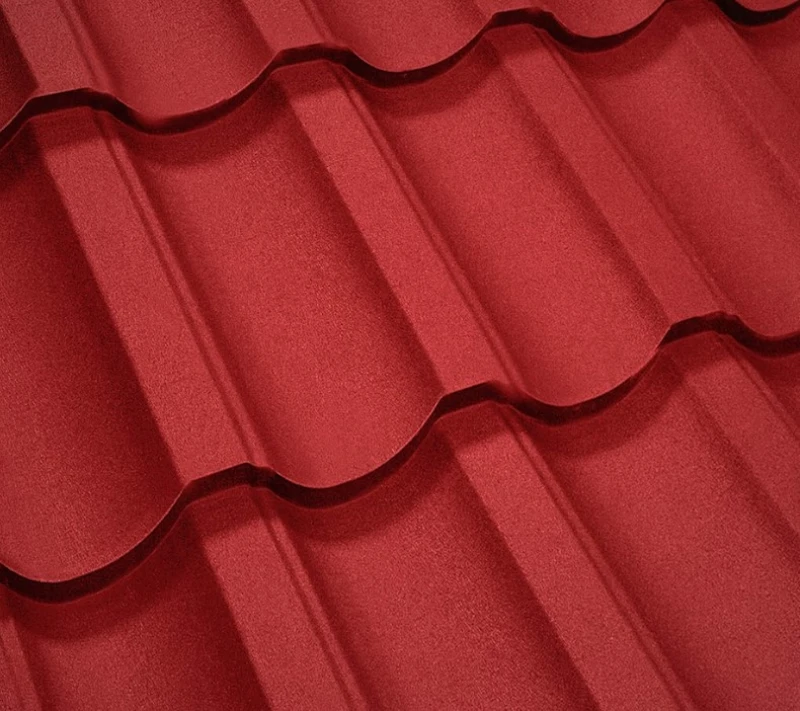 Металочерепиця Модерн Польща 0,5 мм матова Червоний