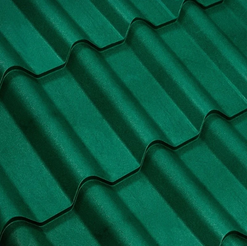 Металочерепиця Ретро Китай 0,4 мм глянцева Зелений
