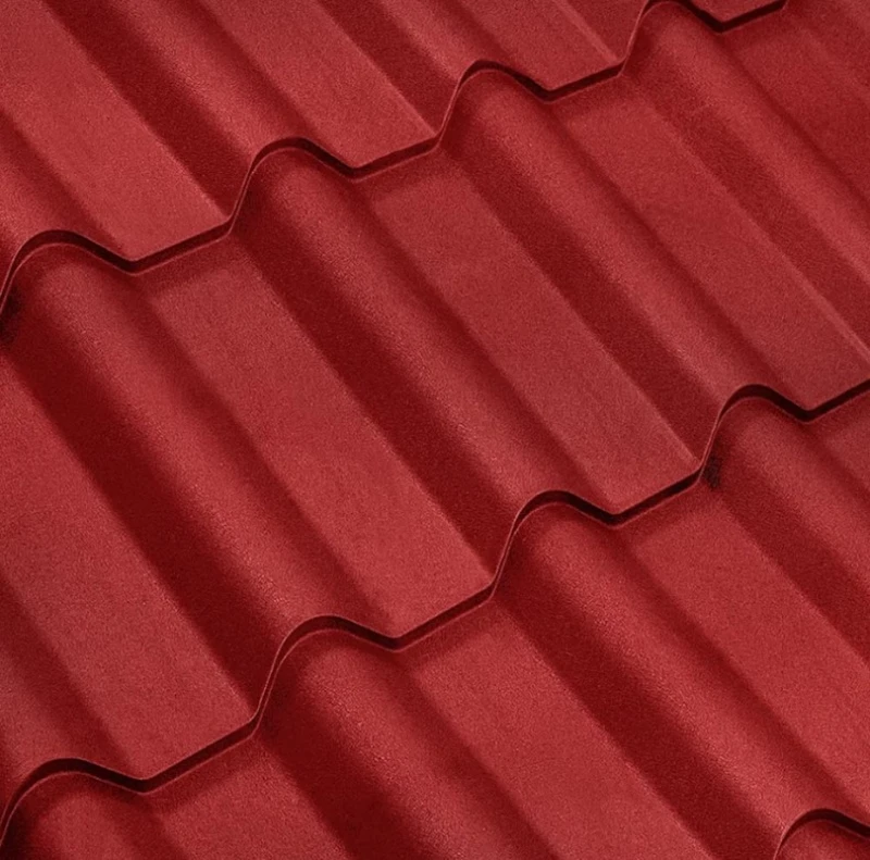 Металлочерепиця Ретро Польща 0,5 матова Червоний