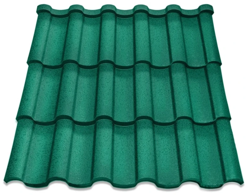 Металочерепиця Венера Словакія 0,5 мм High Build Зелений