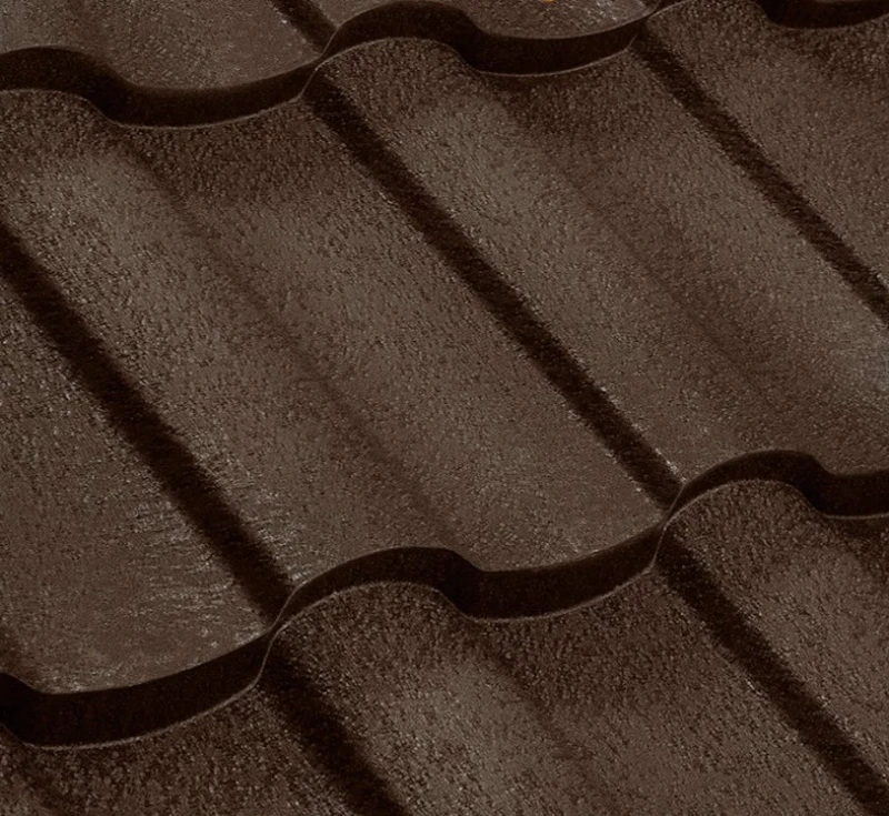 Металочерепиця Венера Словакія 0,5 мм High Build Темно-коричневий