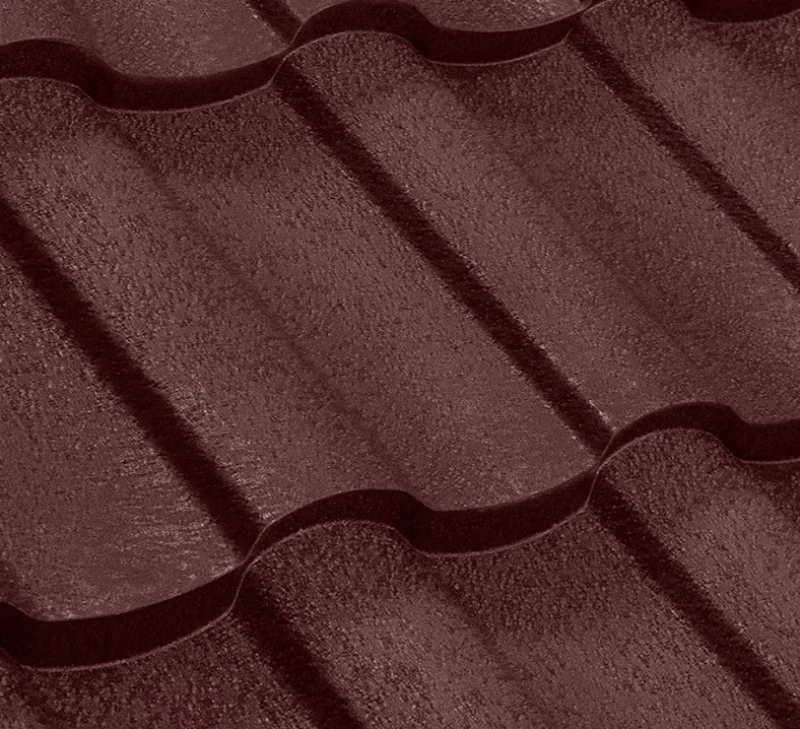 Металочерепиця Венера Словакія 0,5 мм High Build Коричневий