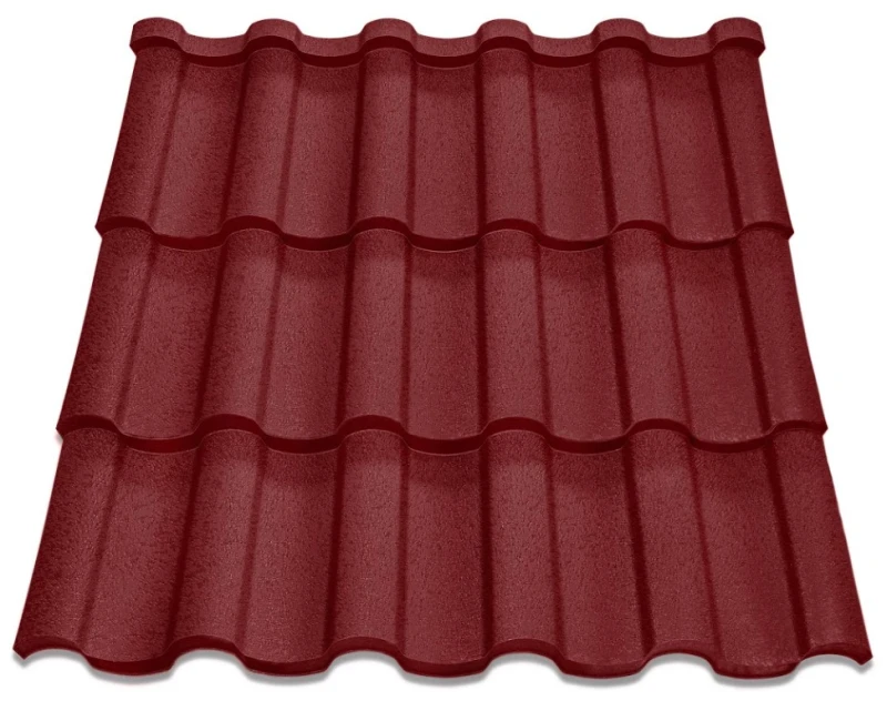Металочерепиця Венера Словакія 0,5 мм High Build Бордовий
