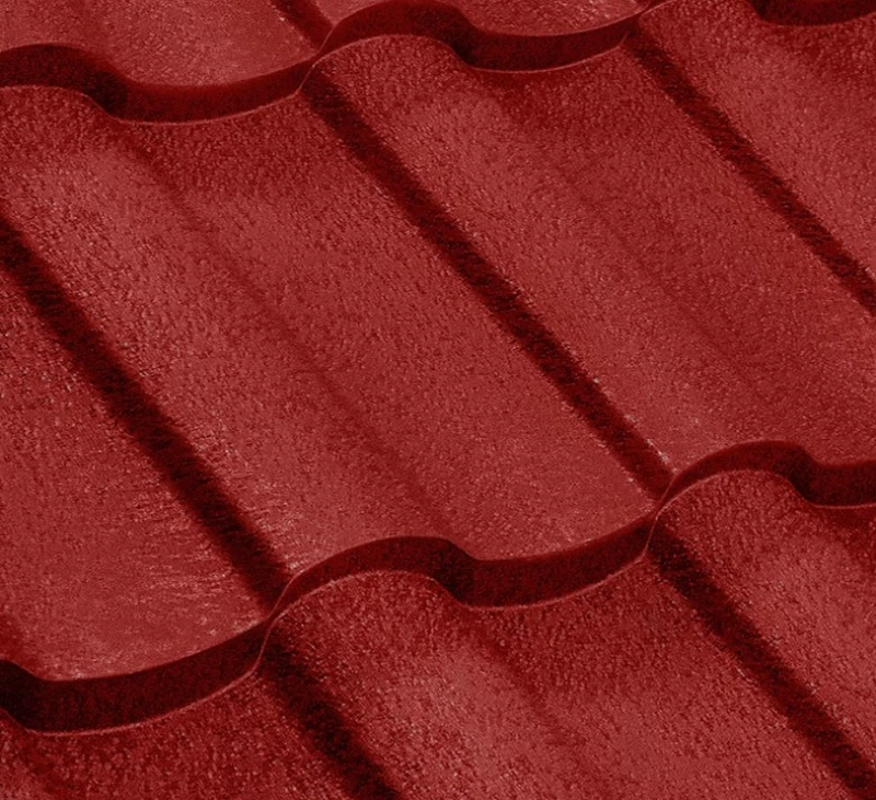 Металочерепиця Венера Корея 0,5 мм глянцева Червоний