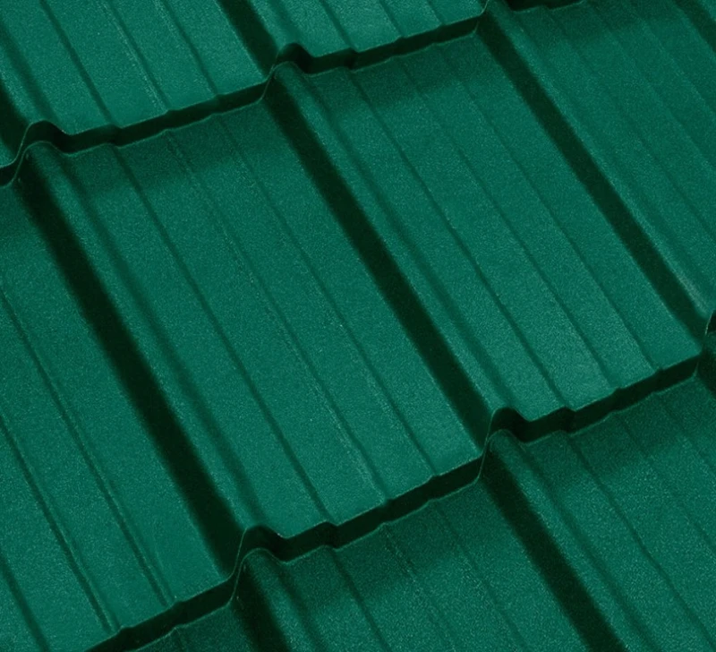Металочерепиця Мадера Італія 0,45 мм матова Зелений