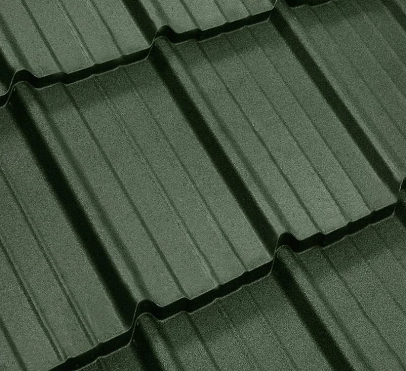 Металочерепиця Мадера Польща 0,5 мм матова Болотний