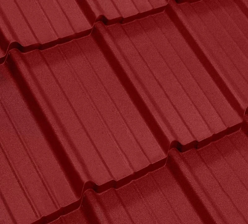 Металочерепиця Мадера Польща 0,5 мм матова Бордовий
