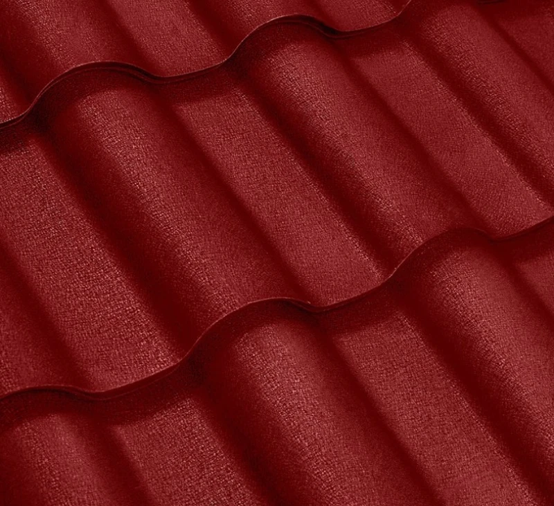 Металочерепиця Інтегра Італія 0,45 мм матова Бордовий