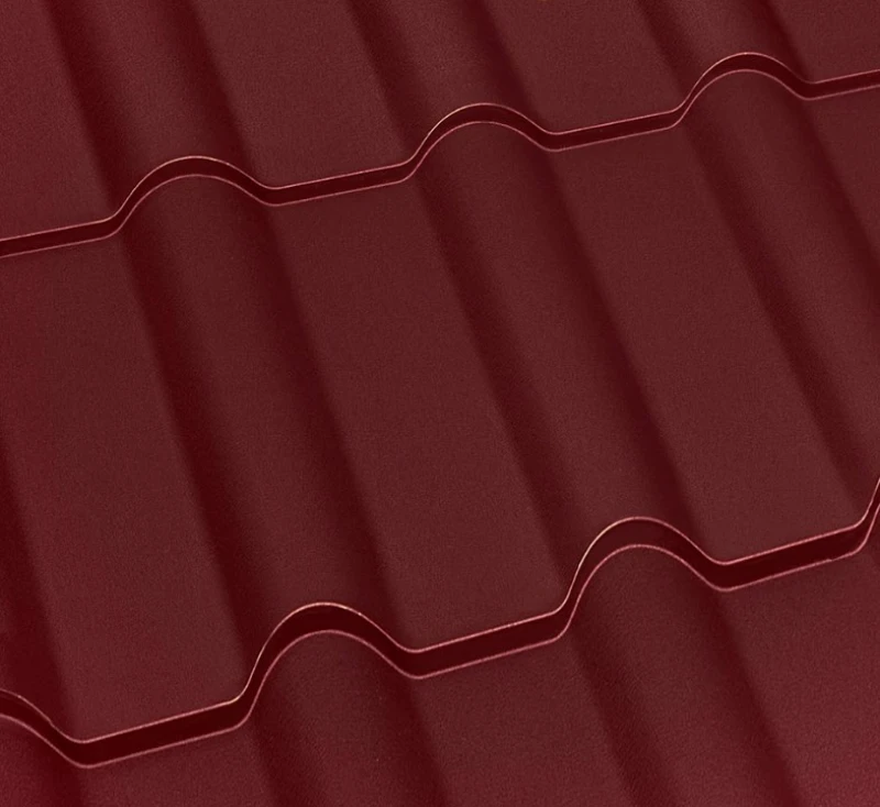 Металочерепиця Дюна Туреччина 0,45 мм матова Бордовий