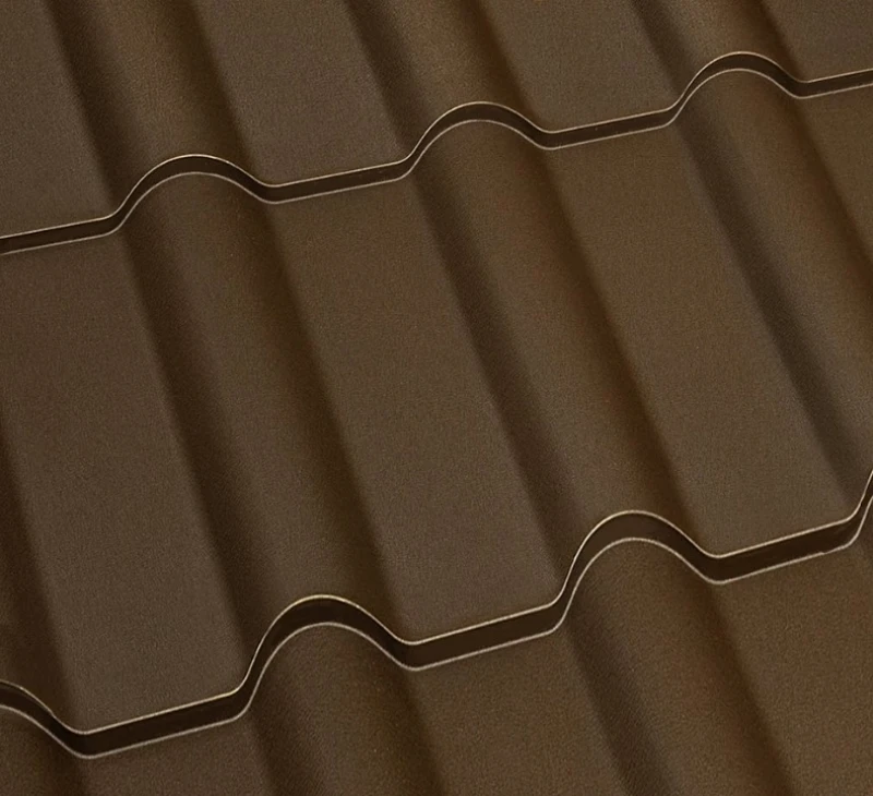 Металочерепиця Дюна Туреччина 0,45 мм матова Коричневий