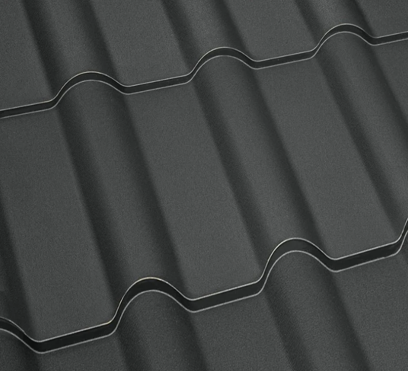 Металочерепиця Дюна Україна 0,45 мм матова Сталевий