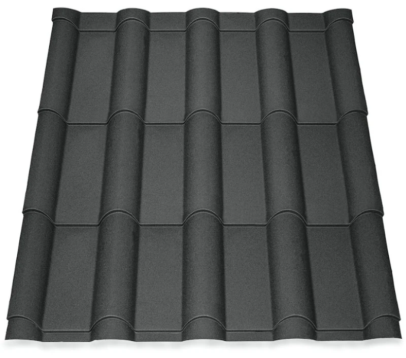 Металочерепиця Опал – Афіна Україна 0,45 мм матова Сталевий