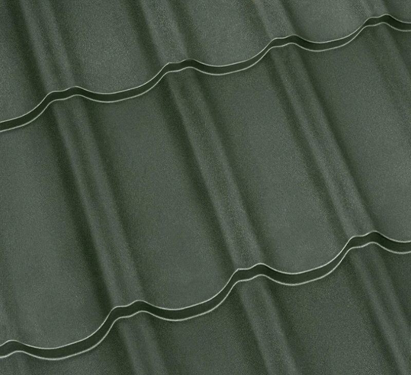 Металочерепиця Maxima Італія 0,5 мм матова Болотний