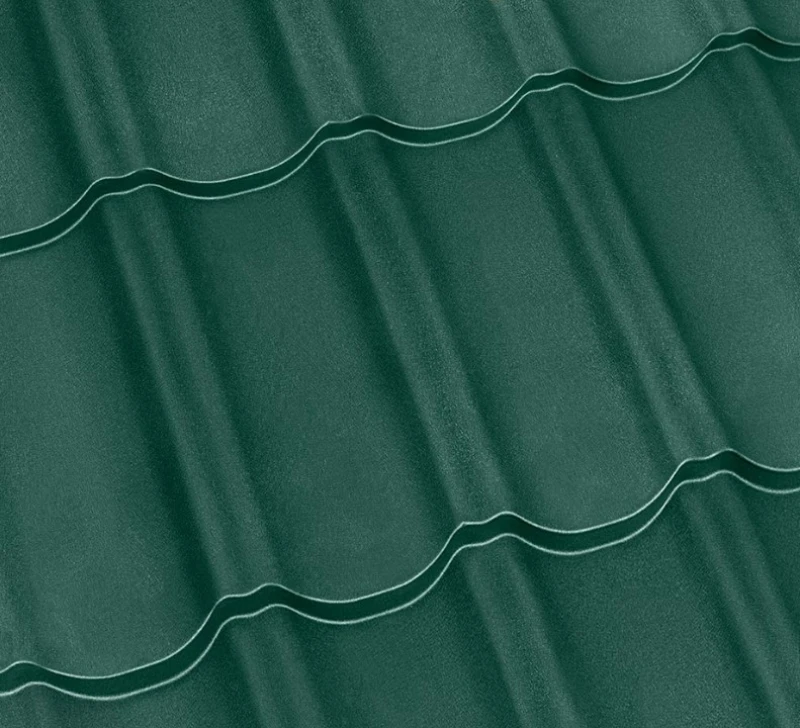 Металочерепиця Maxima Італія 0,5 мм матова Зелений