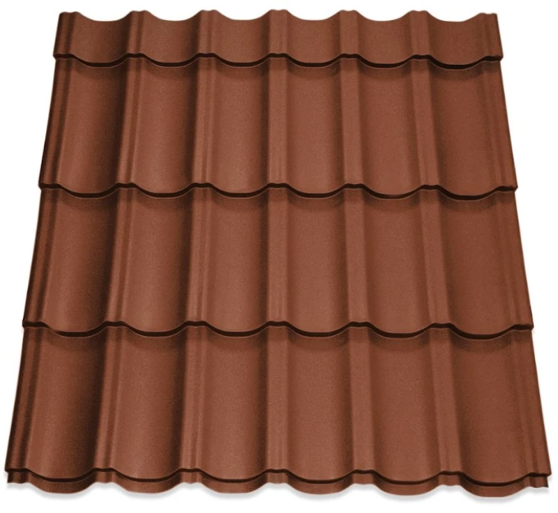 Металочерепиця Maxima Італія 0,5 мм матова Помаранчевий