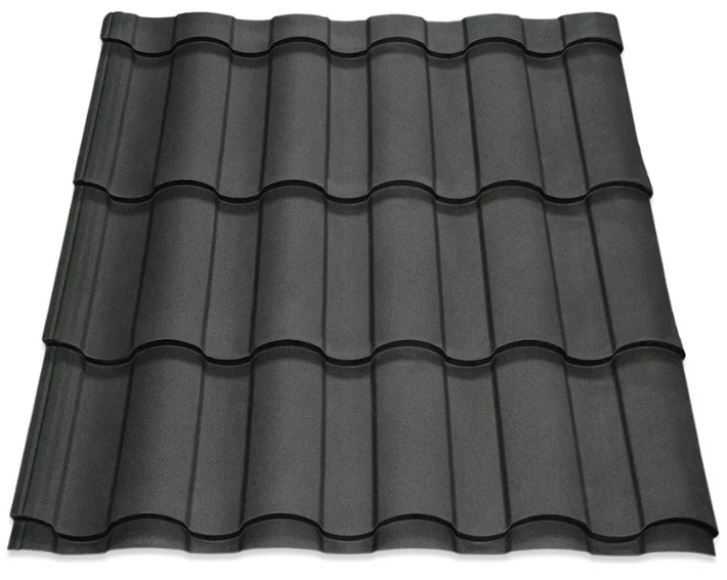 Металочерепиця Валенсія Україна 0,45 мм матова Сталевий