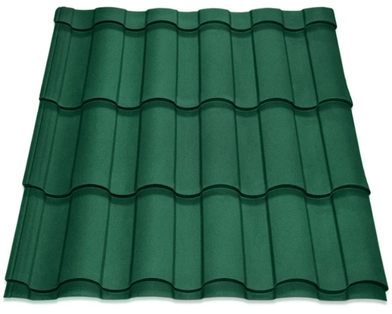 Металочерепиця Валенсія Китай 0,4 мм матова Зелений