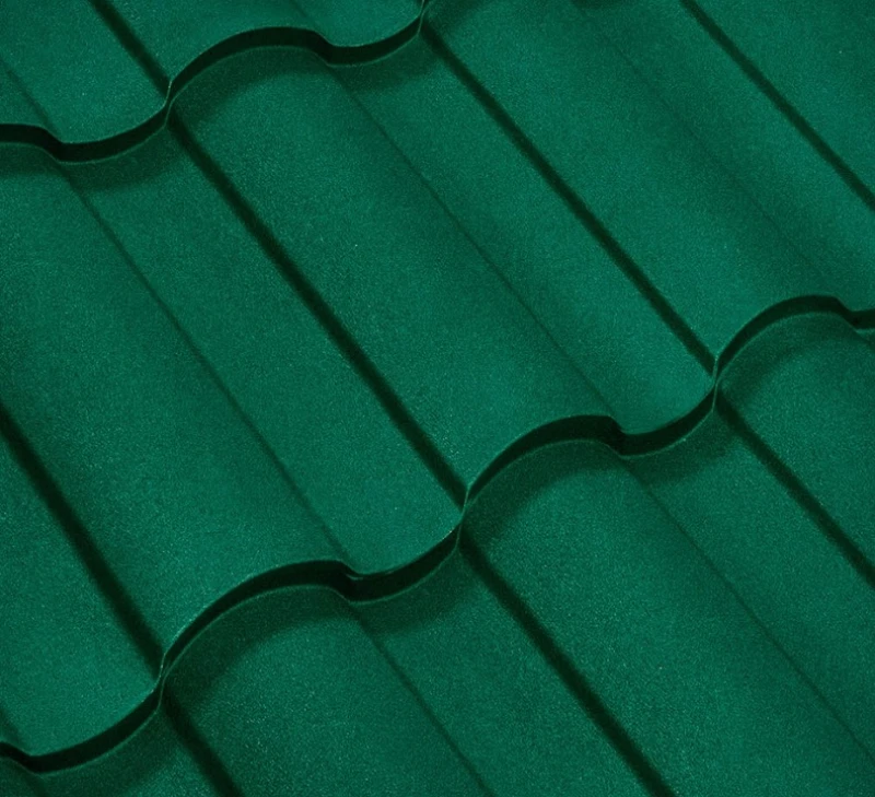 Металочерепиця Валенсія Китай 0,4 мм матова Зелений