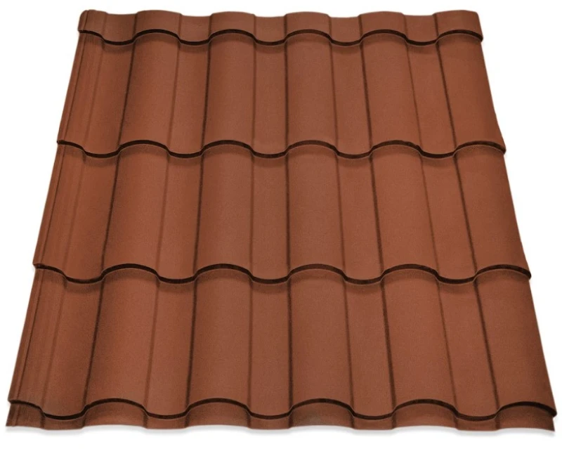 Металочерепиця Валенсія Китай 0,4 мм матова Помаранчевий